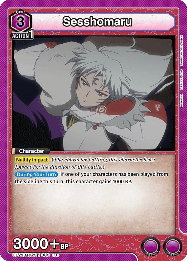 Image for Sesshomaru (006) (UE23BT/IYS-1-006) (UE23BT: Inuyasha) (UE23BT) - Union Arena