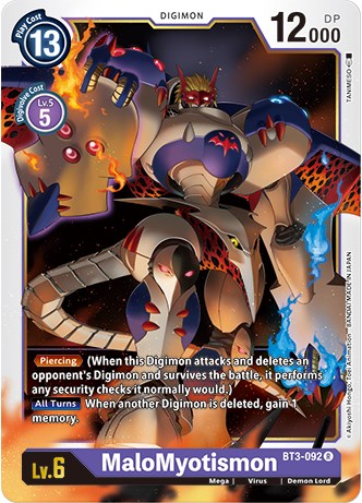 MaloMyotismon [BT3-092] (Revision Pack 2021) [Release Special Booster Promos] | Red Riot Games CA
