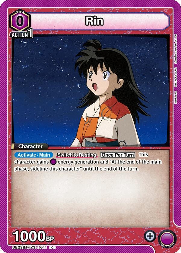 Image for Rin (011) (UE23BT/IYS-1-011) (UE23BT: Inuyasha) (UE23BT) - Union Arena