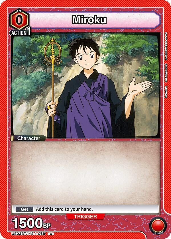 Image for Miroku (068) (UE23BT/IYS-1-068) (UE23BT: Inuyasha) (UE23BT) - Union Arena