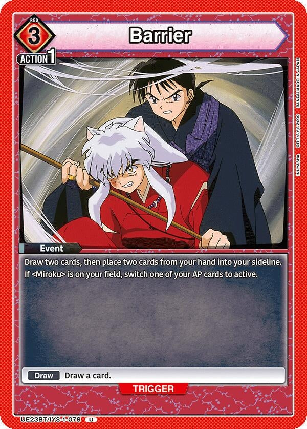 Image for Barrier (UE23BT/IYS-1-078) (UE23BT: Inuyasha) (UE23BT) - Union Arena