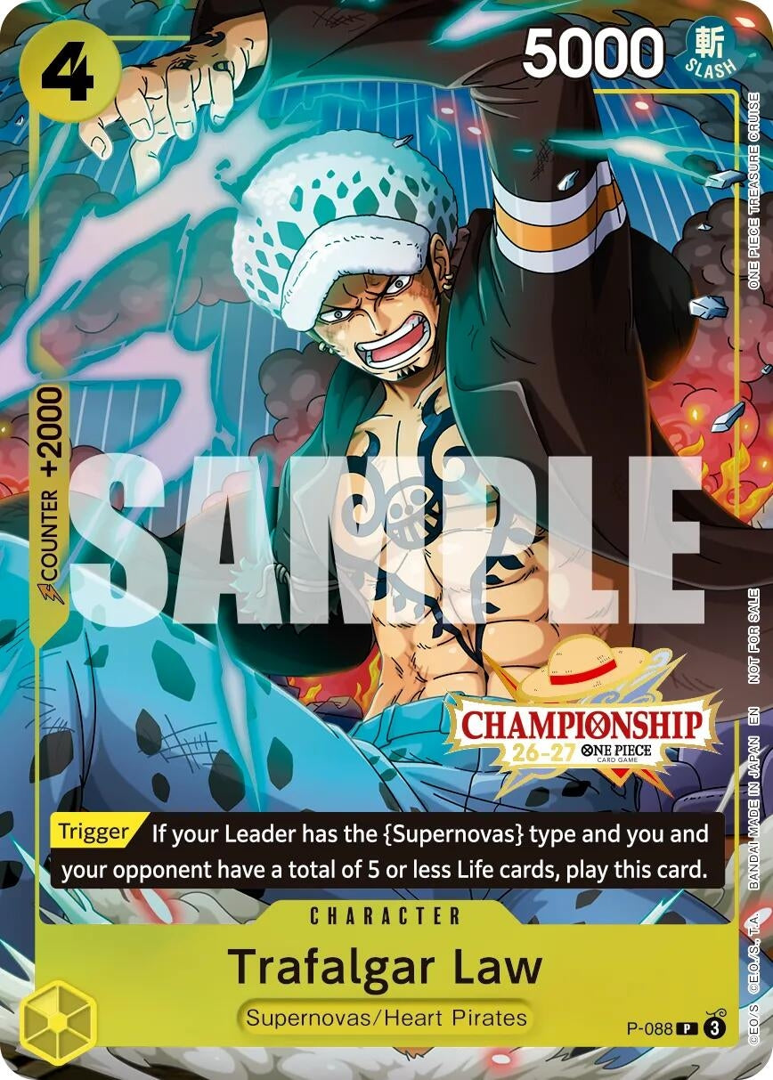 Image for Trafalgar Law (CS 26-27 Event Pack Finalist Ver.) (P-088) (One Piece Promotion Cards) (OP-PR) - One Piece Card Game