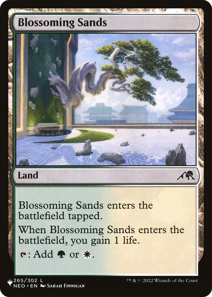 Image for Blossoming Sands (NEO) (265) (The List Reprints) (LIST) - Magic: The Gathering
