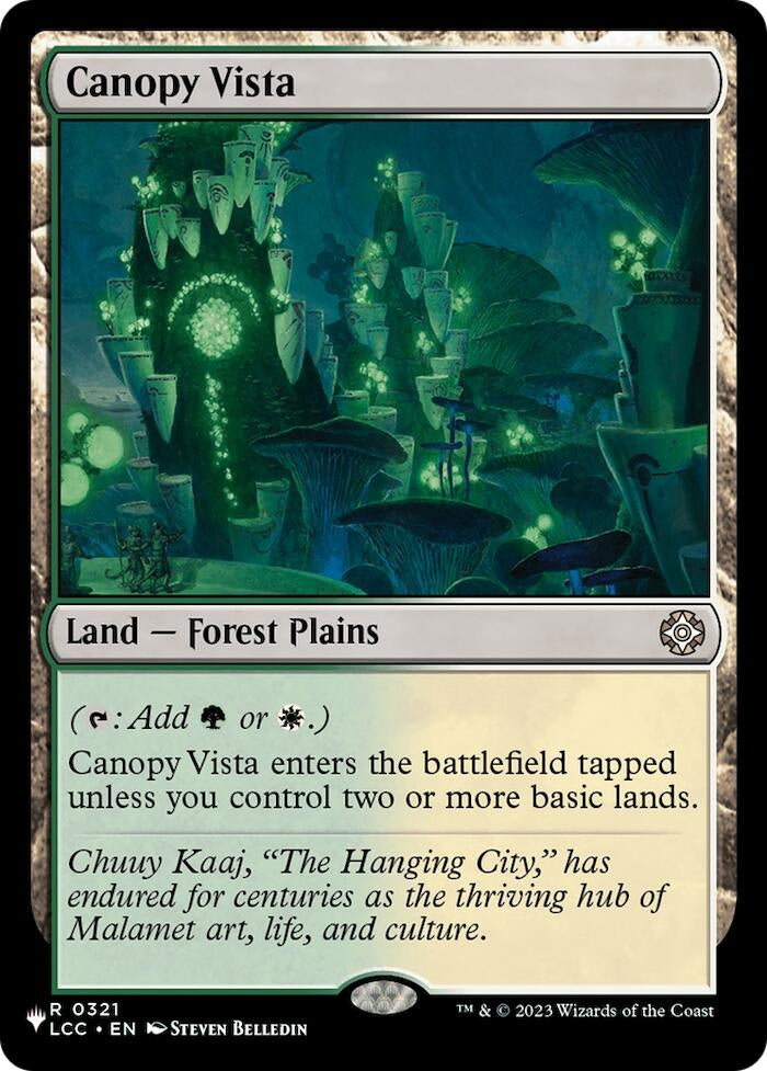 Image for Canopy Vista (LCC) (321) (The List Reprints) (LIST) - Magic: The Gathering