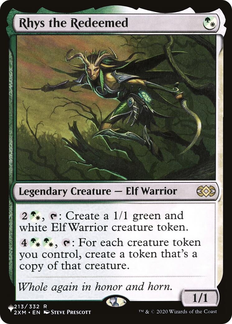 Image for Rhys the Redeemed (2XM) (213) (The List Reprints) (LIST) - Magic: The Gathering