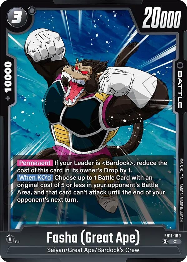 Image for Fasha (Great Ape) (FB11-100) (Brightness of Hope) (FB11) - Dragon Ball Super: Fusion World