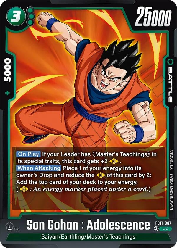 Image for Son Gohan : Adolescence - FB11-067 (FB11-067) (Brightness of Hope) (FB11) - Dragon Ball Super: Fusion World
