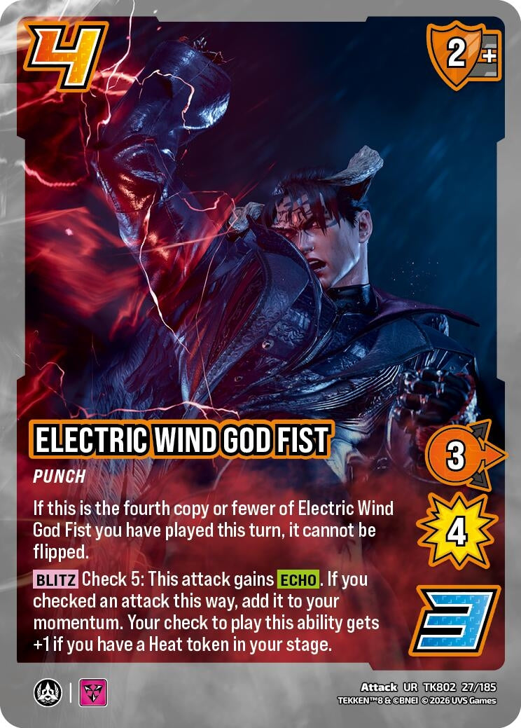 Image for Electric Wind God Fist (TK802 27/185) (TEKKEN 8) (TK8) - UniVersus