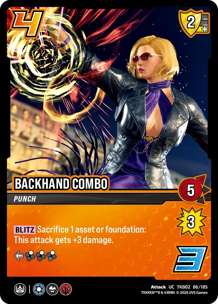 Image for Backhand Combo (TK802 86/185) (TEKKEN 8) (TK8) - UniVersus