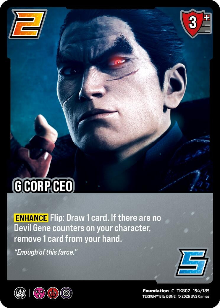 Image for G Corp CEO (TK802 154/185) (TEKKEN 8) (TK8) - UniVersus