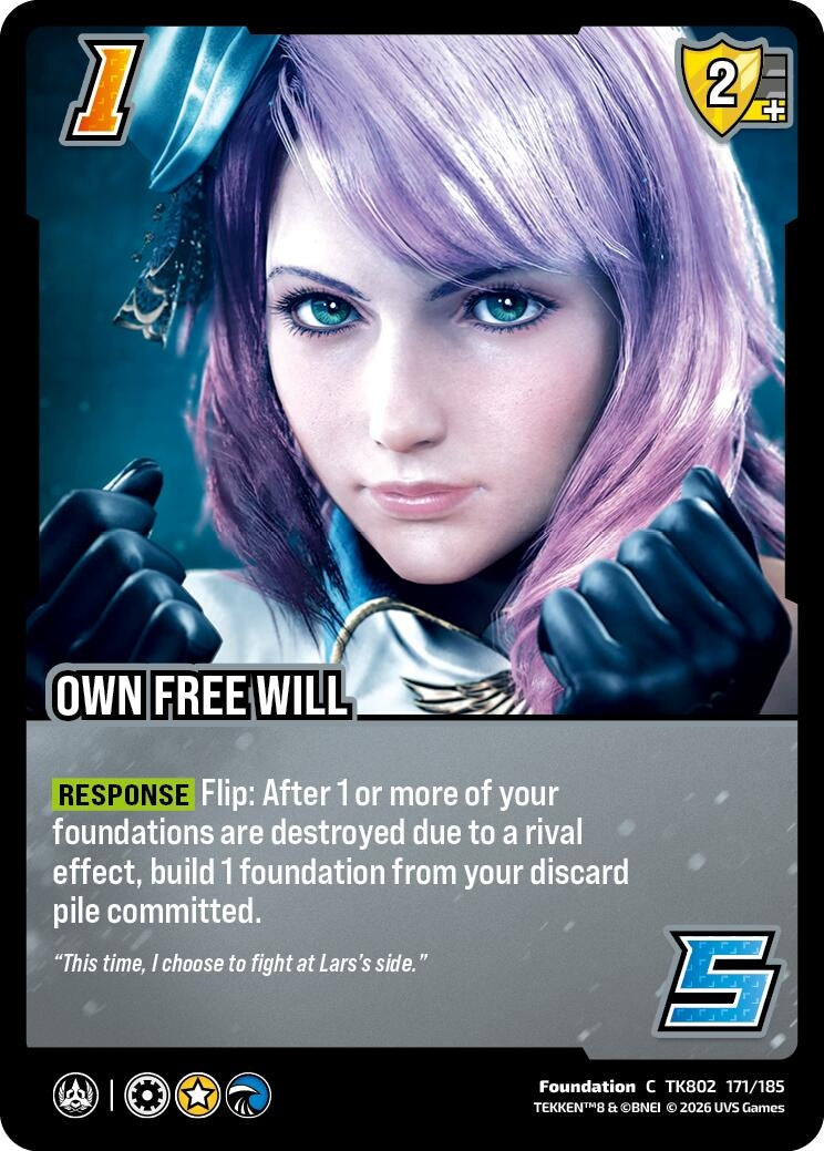 Image for Own Free Will (TK802 171/185) (TEKKEN 8) (TK8) - UniVersus