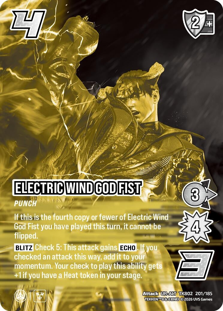 Image for Electric Wind God Fist (Alternative Art) (TK802 201/185) (TEKKEN 8) (TK8) - UniVersus