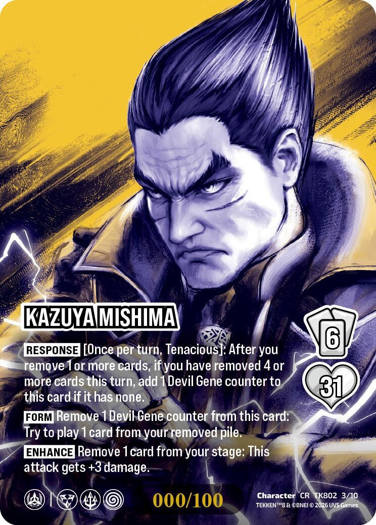Image for Kazuya Mishima (CR) (TK802 3/10) (TEKKEN 8) (TK8) - UniVersus