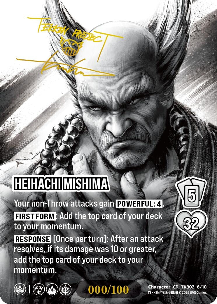 Image for Heihachi Mishima (Autograph Version) (TK802 6/10) (TEKKEN 8) (TK8) - UniVersus