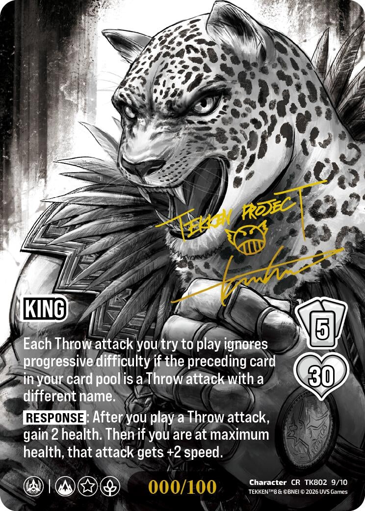 Image for King  (Autograph Version) (TK802 9/10) (TEKKEN 8) (TK8) - UniVersus