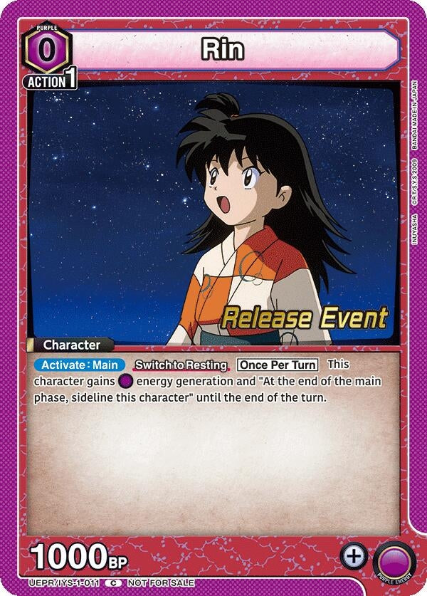 Image for Rin (UEPR/IYS-1-011) (UE23BT: Inuyasha Release Event Cards) (UE23BT_RE) - Union Arena