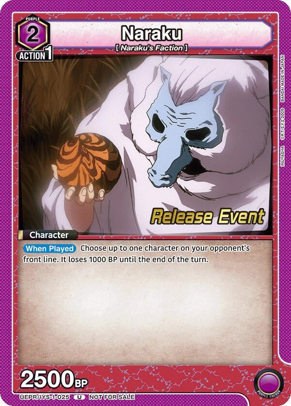 Image for Naraku (UEPR/IYS-1-025) (UE23BT: Inuyasha Release Event Cards) (UE23BT_RE) - Union Arena