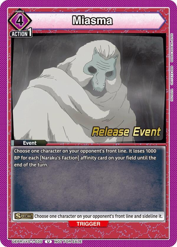 Image for Miasma (UEPR/IYS-1-035) (UE23BT: Inuyasha Release Event Cards) (UE23BT_RE) - Union Arena