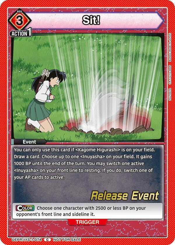 Image for Sit! (UEPR/IYS-1-074) (UE23BT: Inuyasha Release Event Cards) (UE23BT_RE) - Union Arena