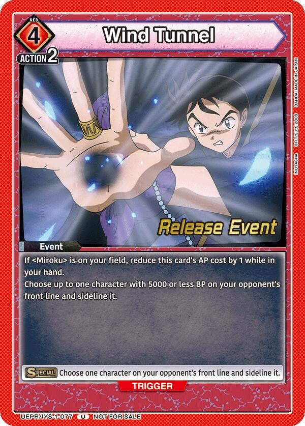 Image for Wind Tunnel (UEPR/IYS-1-077) (UE23BT: Inuyasha Release Event Cards) (UE23BT_RE) - Union Arena