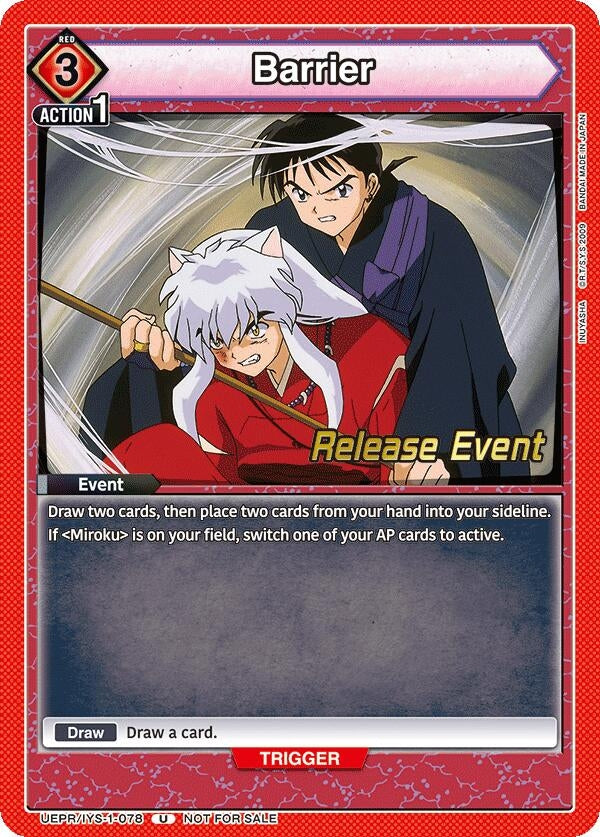 Image for Barrier (UEPR/IYS-1-078) (UE23BT: Inuyasha Release Event Cards) (UE23BT_RE) - Union Arena