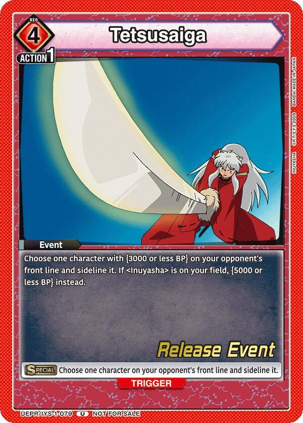 Image for Tetsusaiga (UEPR/IYS-1-079) (UE23BT: Inuyasha Release Event Cards) (UE23BT_RE) - Union Arena