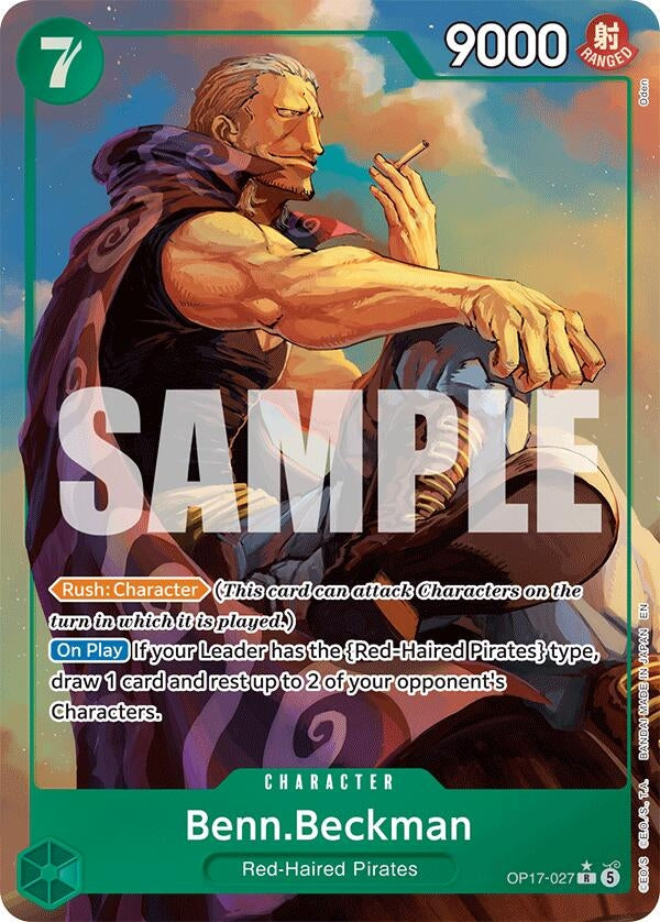 Image for Benn.Beckman (Alternate Art) (OP17-027) (The World's Strongest Warriors) (OP17) - One Piece Card Game