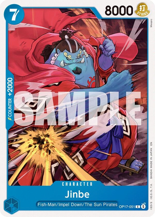 Image for Jinbe (051) (OP17-051) (The World's Strongest Warriors) (OP17) - One Piece Card Game