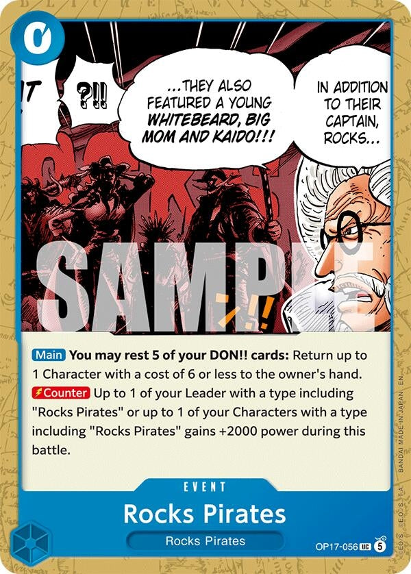 Image for Rocks Pirates (OP17-056) (The World's Strongest Warriors) (OP17) - One Piece Card Game