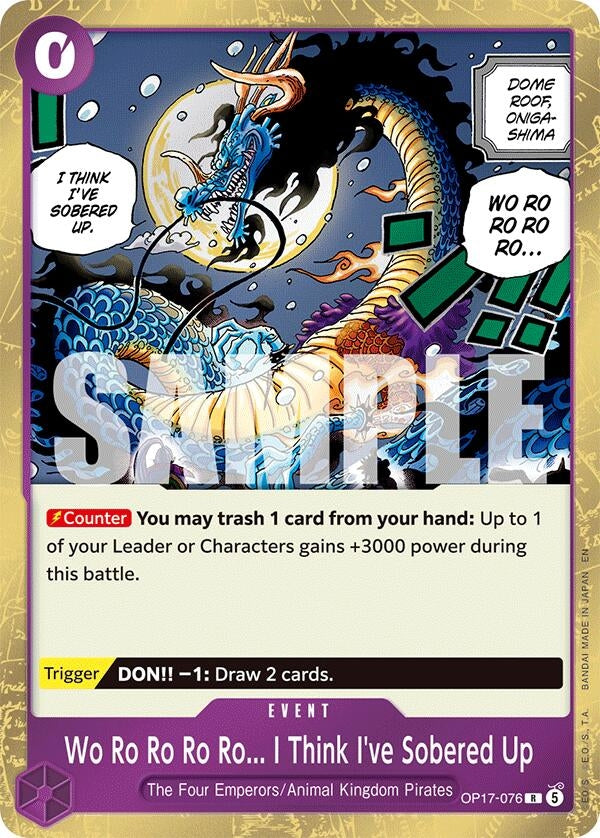 Image for Wo Ro Ro Ro Ro... I Think I've Sobered Up (OP17-076) (The World's Strongest Warriors) (OP17) - One Piece Card Game