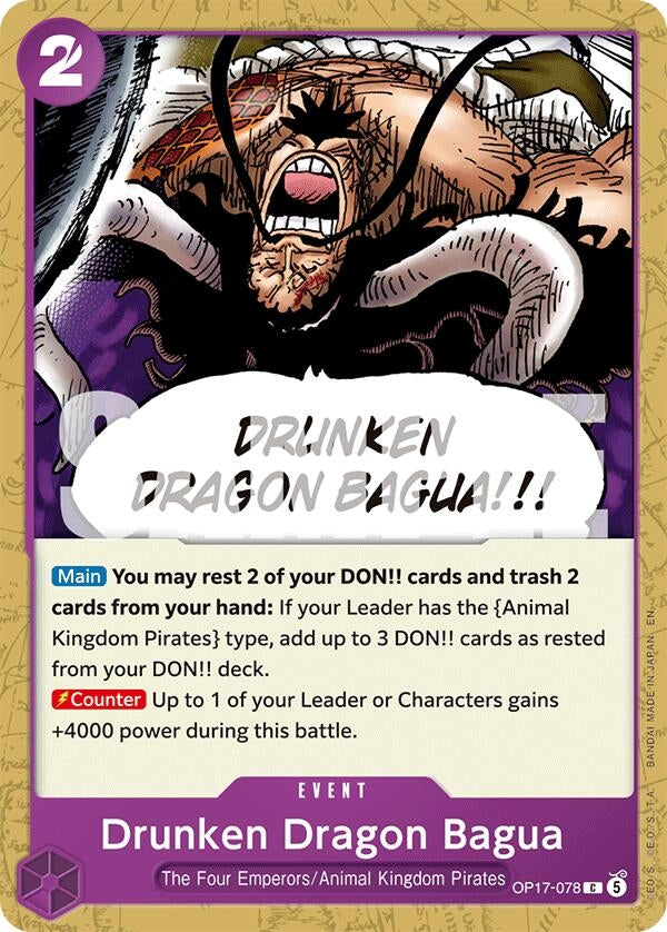 Image for Drunken Dragon Bagua (OP17-078) (The World's Strongest Warriors) (OP17) - One Piece Card Game
