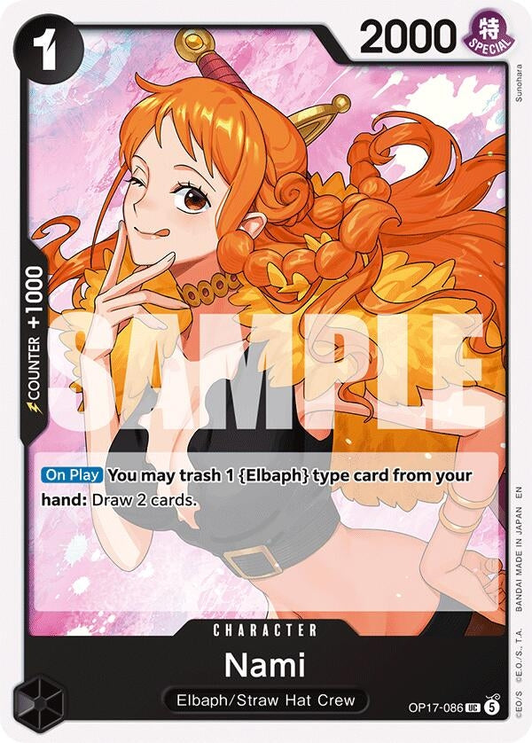 Image for Nami (086) (OP17-086) (The World's Strongest Warriors) (OP17) - One Piece Card Game