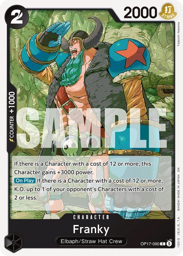 Image for Franky (OP17-090) (The World's Strongest Warriors) (OP17) - One Piece Card Game