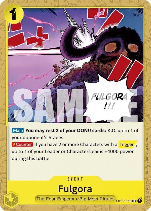 Image for Fulgora (OP17-116) (The World's Strongest Warriors) (OP17) - One Piece Card Game