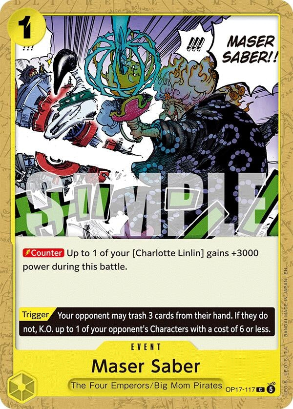 Image for Maser Saber (OP17-117) (The World's Strongest Warriors) (OP17) - One Piece Card Game