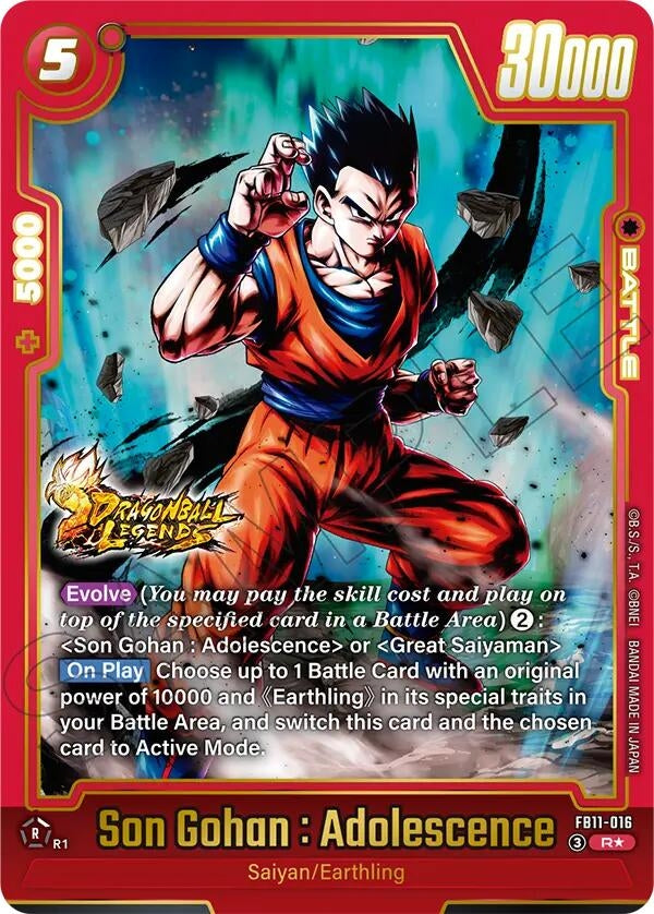 Image for Son Gohan : Adolescence - FB11-016 (Alternate Art) (FB11-016) (Brightness of Hope) (FB11) - Dragon Ball Super: Fusion World
