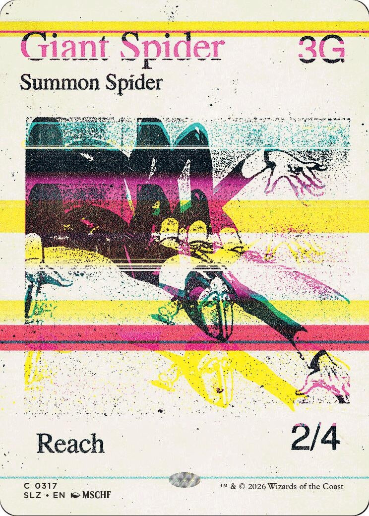 Image for Giant Spider (0317) (317) (Secret Lair x MSCHF: The Zeta Set) (SLZ) - Magic: The Gathering