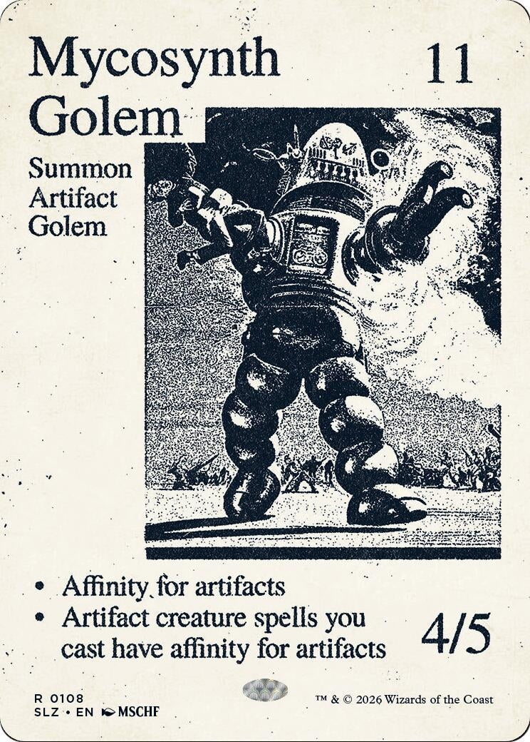 Image for Mycosynth Golem (0108) (108) (Secret Lair x MSCHF: The Zeta Set) (SLZ) - Magic: The Gathering