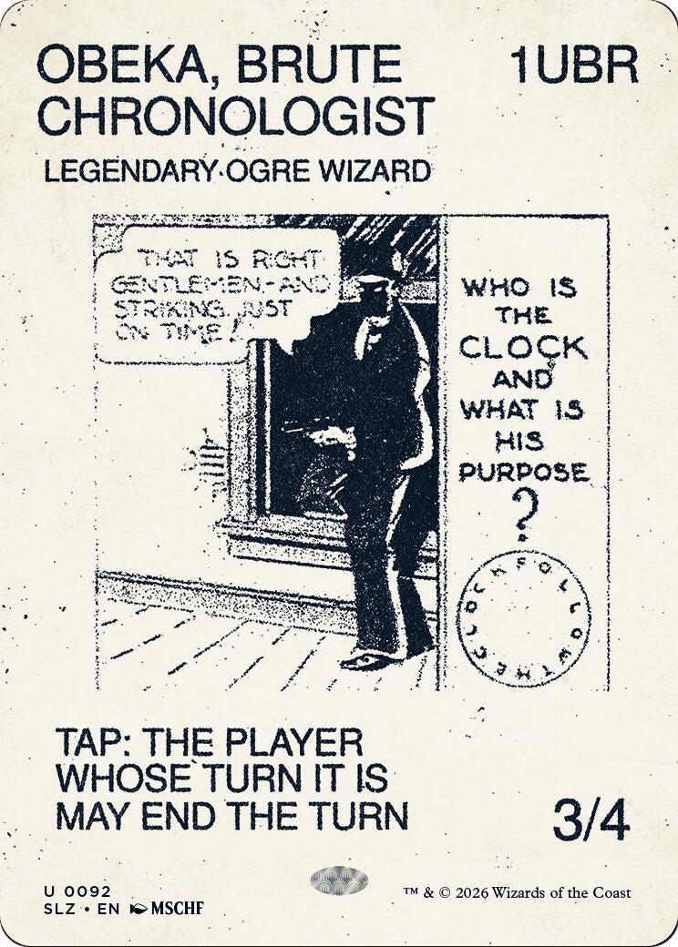 Image for Obeka, Brute Chronologist (0092) (92) (Secret Lair x MSCHF: The Zeta Set) (SLZ) - Magic: The Gathering