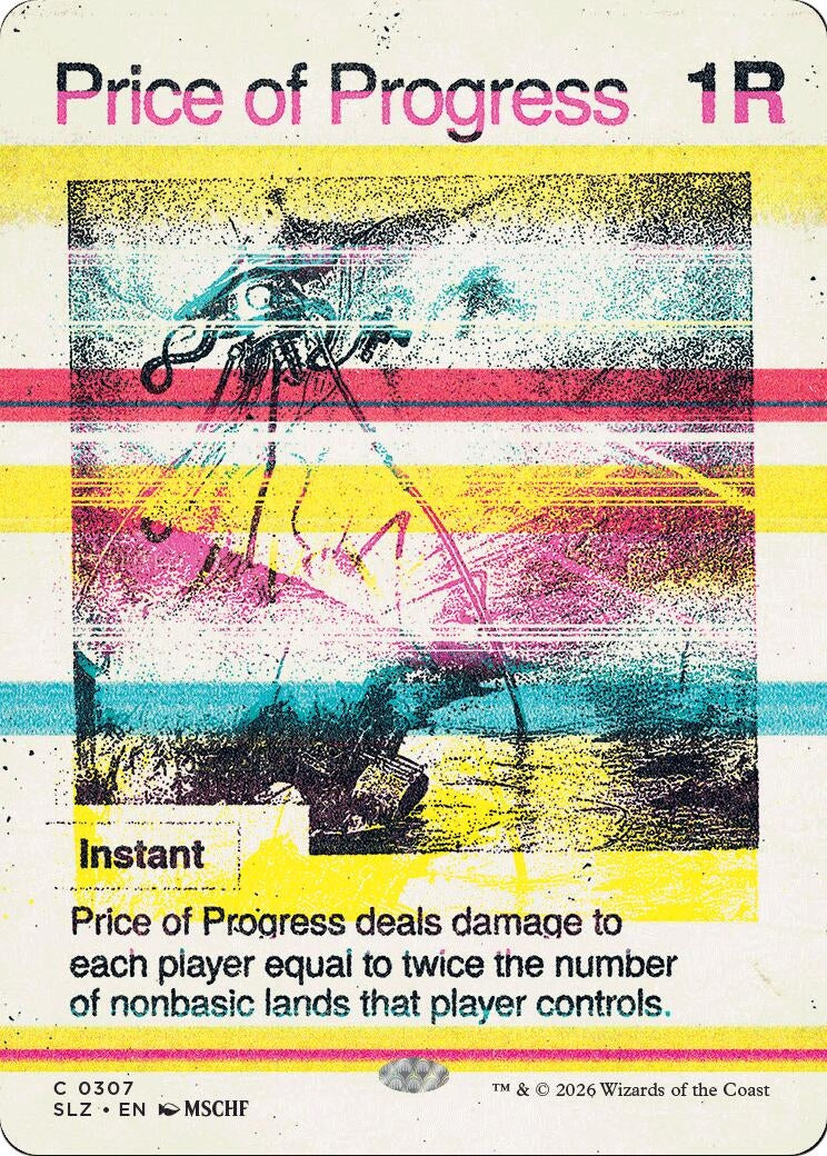 Image for Price of Progress (0307) (307) (Secret Lair x MSCHF: The Zeta Set) (SLZ) - Magic: The Gathering