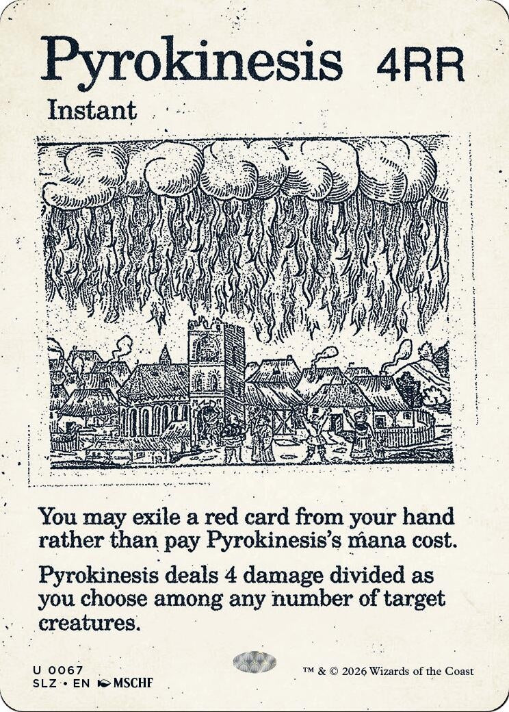 Image for Pyrokinesis (0067) (67) (Secret Lair x MSCHF: The Zeta Set) (SLZ) - Magic: The Gathering