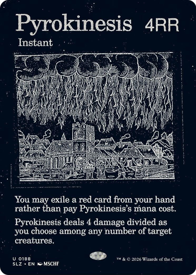 Image for Pyrokinesis (0188) (188) (Secret Lair x MSCHF: The Zeta Set) (SLZ) - Magic: The Gathering