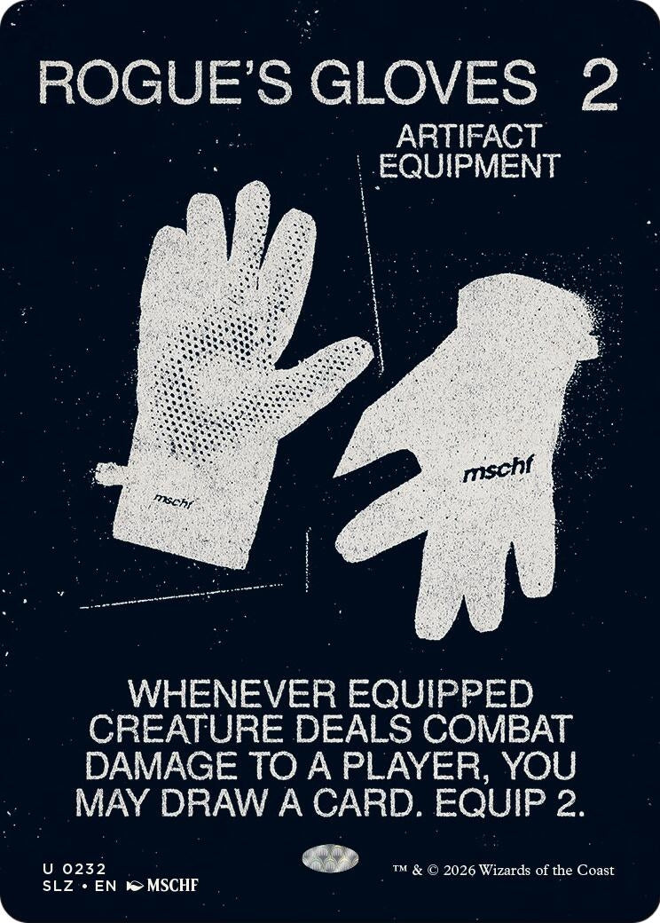 Image for Rogue's Gloves (0232) (232) (Secret Lair x MSCHF: The Zeta Set) (SLZ) - Magic: The Gathering