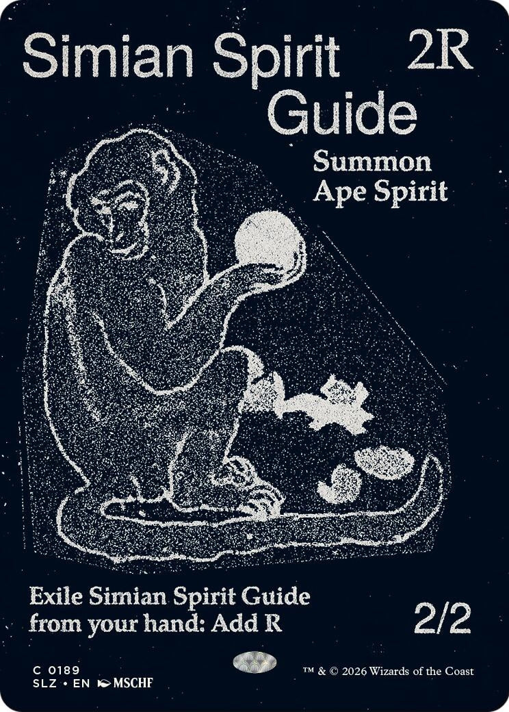 Image for Simian Spirit Guide (0189) (189) (Secret Lair x MSCHF: The Zeta Set) (SLZ) - Magic: The Gathering
