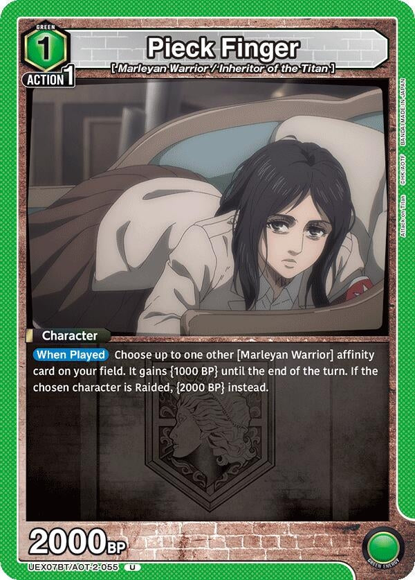 Image for Pieck Finger (055) (UEX07BT/AOT-2-055) (UEX07BT: Attack on Titan Vol. 2) (UEX07BT) - Union Arena