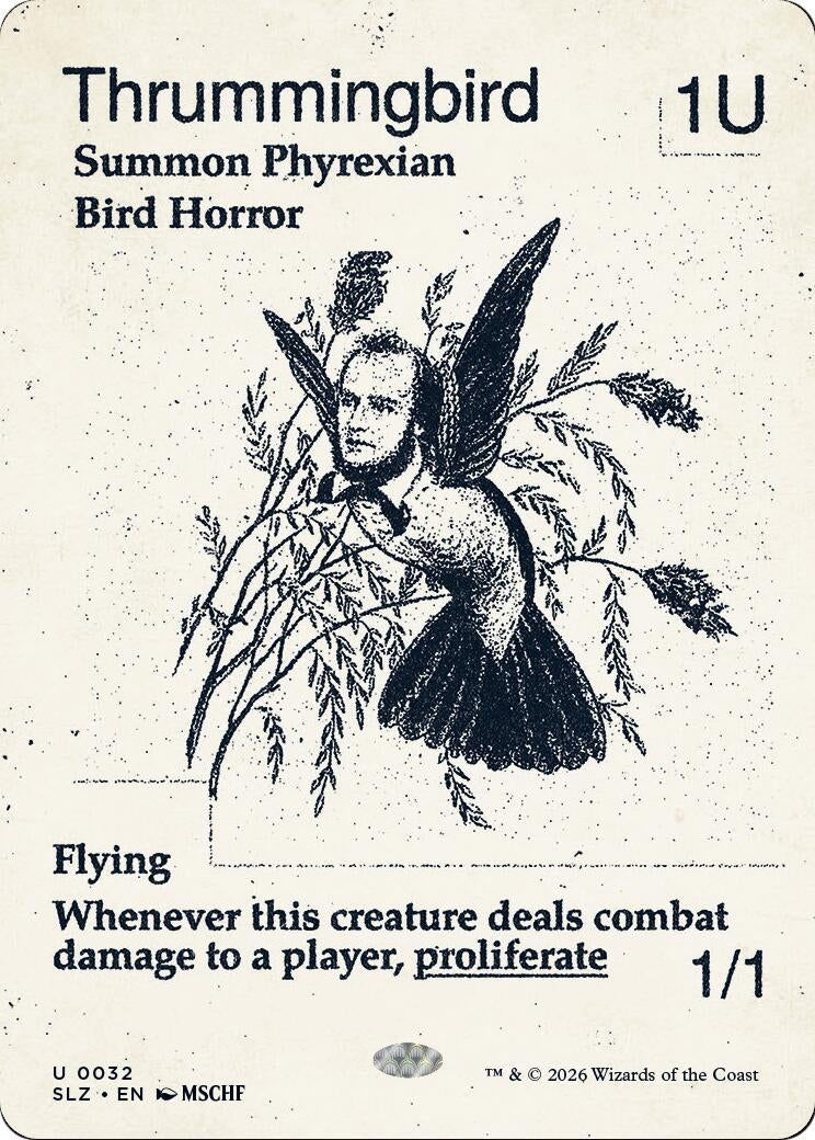Image for Thrummingbird (0032) (32) (Secret Lair x MSCHF: The Zeta Set) (SLZ) - Magic: The Gathering