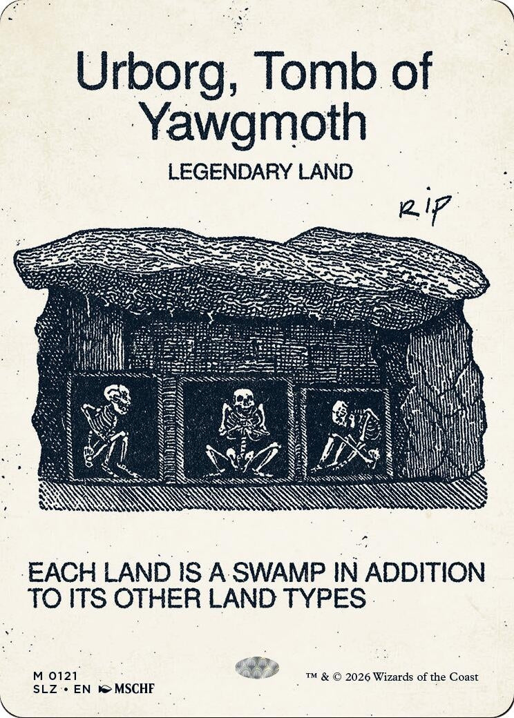 Image for Urborg, Tomb of Yawgmoth (0121) (121) (Secret Lair x MSCHF: The Zeta Set) (SLZ) - Magic: The Gathering
