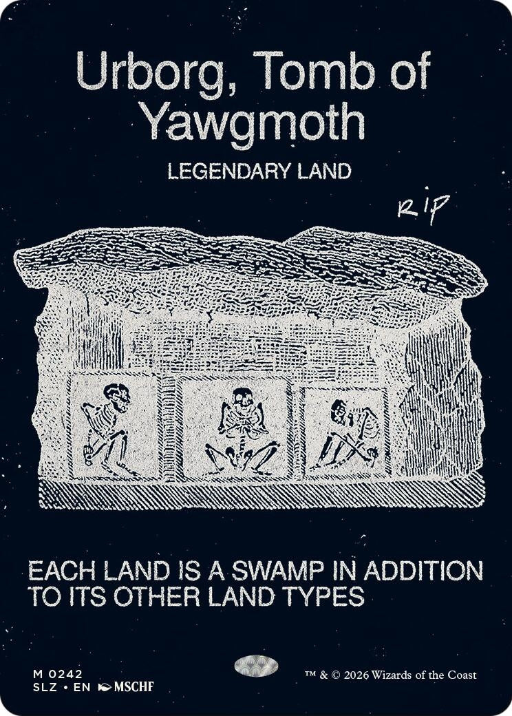 Image for Urborg, Tomb of Yawgmoth (0242) (242) (Secret Lair x MSCHF: The Zeta Set) (SLZ) - Magic: The Gathering