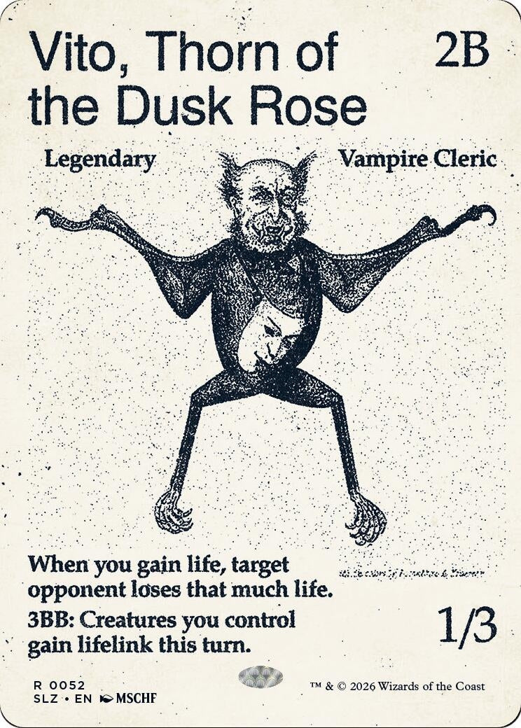 Image for Vito, Thorn of the Dusk Rose (0052) (52) (Secret Lair x MSCHF: The Zeta Set) (SLZ) - Magic: The Gathering