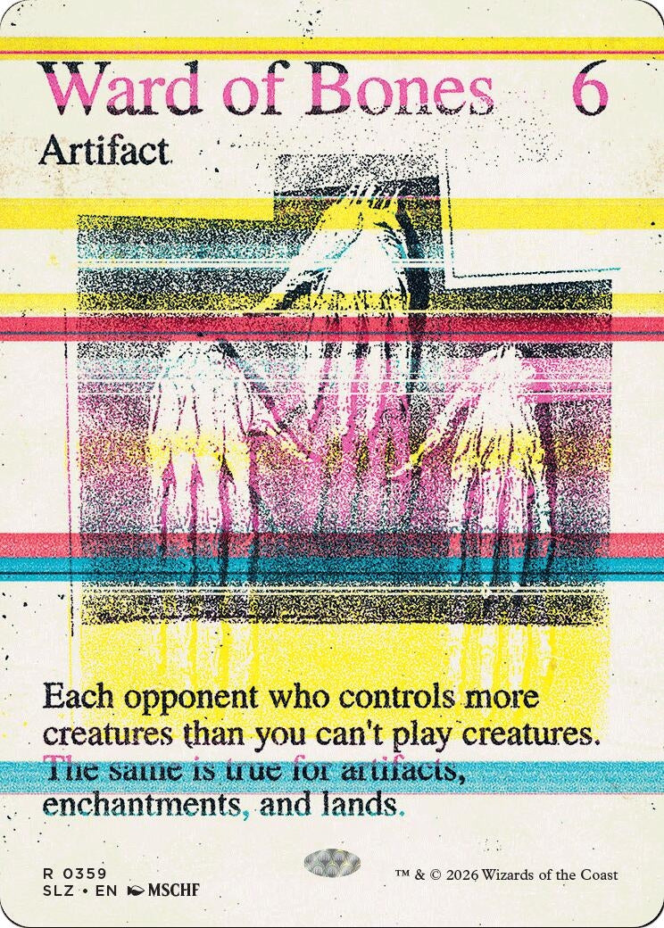 Image for Ward of Bones (0359) (359) (Secret Lair x MSCHF: The Zeta Set) (SLZ) - Magic: The Gathering